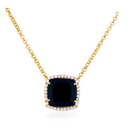 DEUX Necklace (1145) - Black Quartz