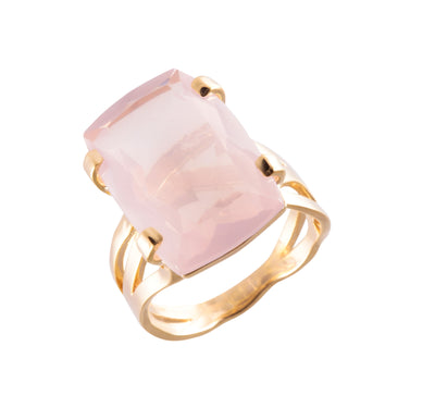 TRANSPARENZA Ring (0777) - Rose Quartz