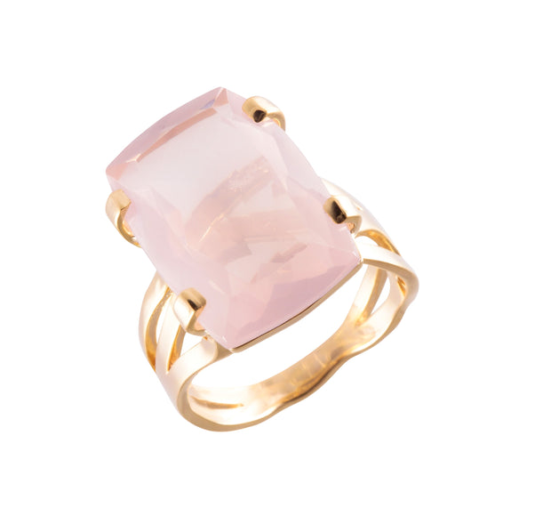 TRANSPARENZA Ring (0777) - Rose Quartz