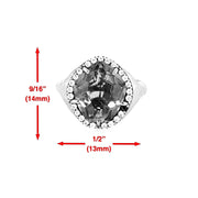 PANORAMA Ring (1260) -  Prasiolite / SS
