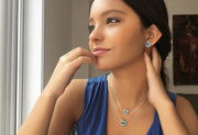 SIGNATURE Earrings (1287) - Rose Quartz / RG