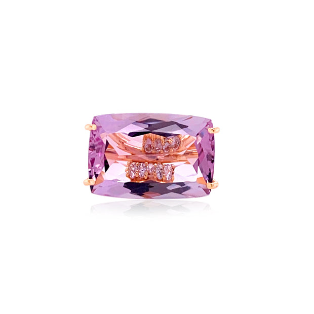 TRANSPARENZA Ring (1052) - Pink Amethyst / RG