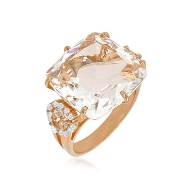 DEUX Ring (1145) - Crystal / RG