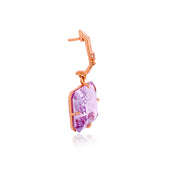 COLUNA Earrings (1156) - Pink Amethyst / RG