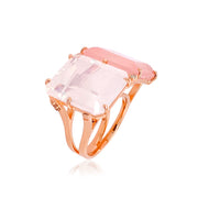 COLUNA Ring (1156) - Opal Quartz, Rose Quartz / RG