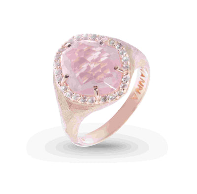 PANORAMA Ring (1260) -  Rose Quartz / RG