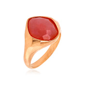 PANORAMA Ring (1260) -  Rose Chalcedony / RG