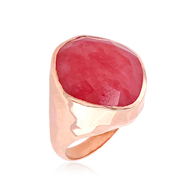 PANORAMA Ring (1260) - Rose Chalcedony / RG