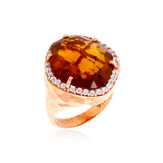PANORAMA Ring (1260) - Whisky Citrine /  RG