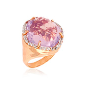 PANORAMA Ring (1260) - Lilac Opal Amethyst /  RG