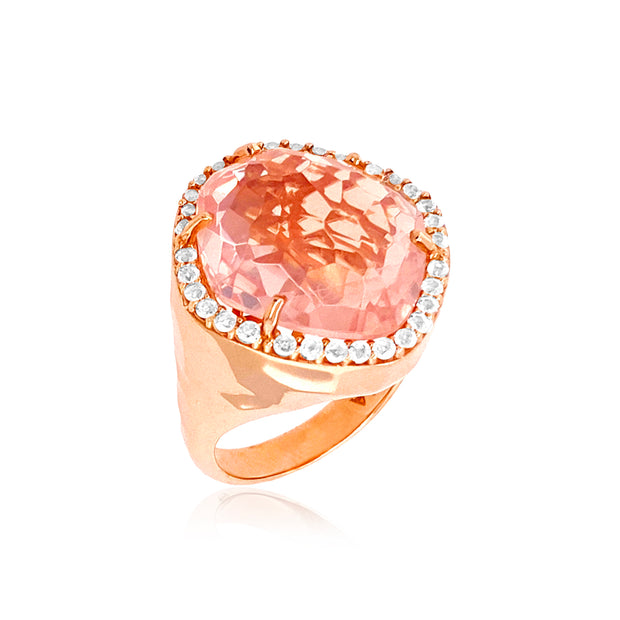 PANORAMA Ring (1260) - Rose Quartz /  RG