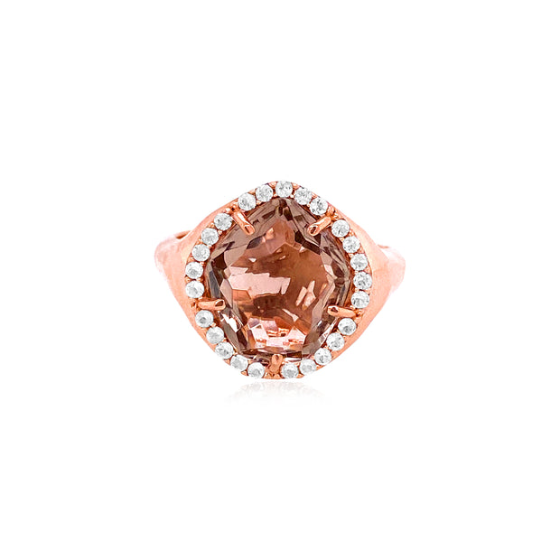 PANORAMA Ring (1260) -  Smoky Quartz / RG