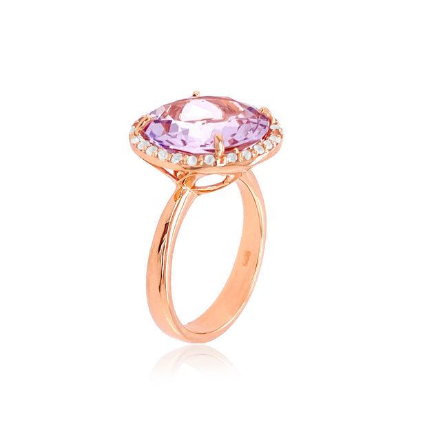 SIGNATURE Ring (1287) - Pink Amethyst / RG