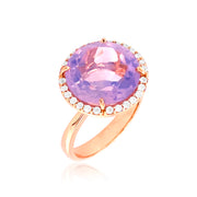 SIGNATURE Ring (1287) - Lilac Opal Amethyst / RG