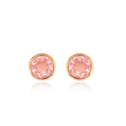 SIGNATURE Earrings (1287) - Rose Quartz / RG