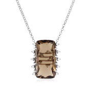 TRANSPARENZA Necklace (0802) - Smoky Quartz