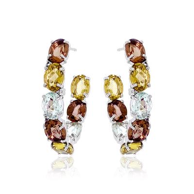 VILLA RICA Earrings - Mix Gemstones / SS