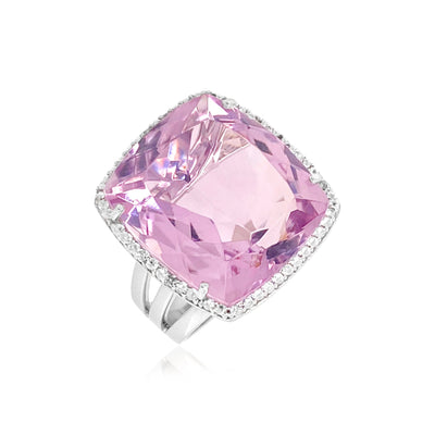 ECLECTIC Ring (1134) - Pink Amethyst / SS