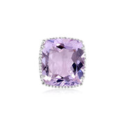 ECLECTIC Ring (1134) - Pink Amethyst / SS
