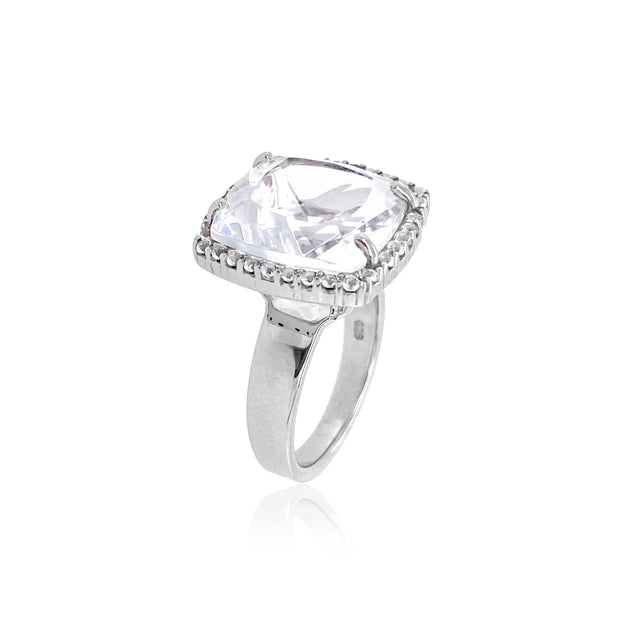 DEUX Ring (1145) - Crystal /  SS