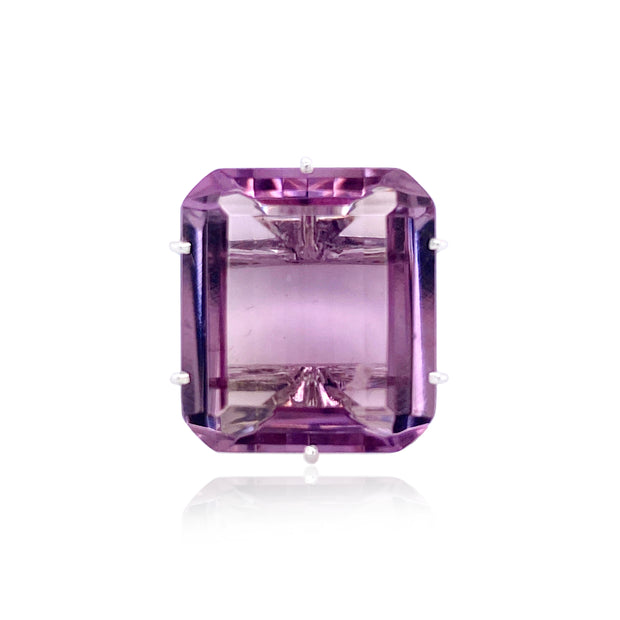 COLUNA Ring (1156) - Pink Amethyst / SS
