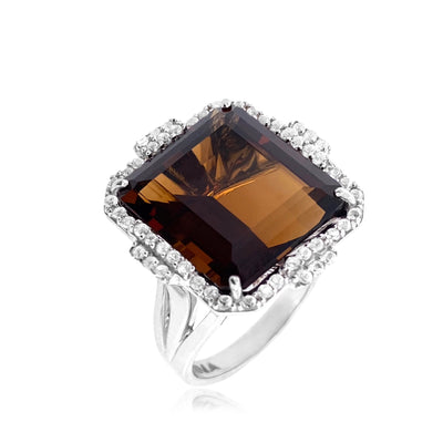 ECLECTIC Ring (1247) - Whisky Citrine / SS