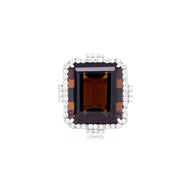 ECLECTIC Ring (1247) - Whisky Citrine / SS
