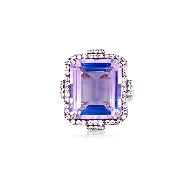 ECLECTIC Ring (1247) - Lilac Opal Amethyst / SS