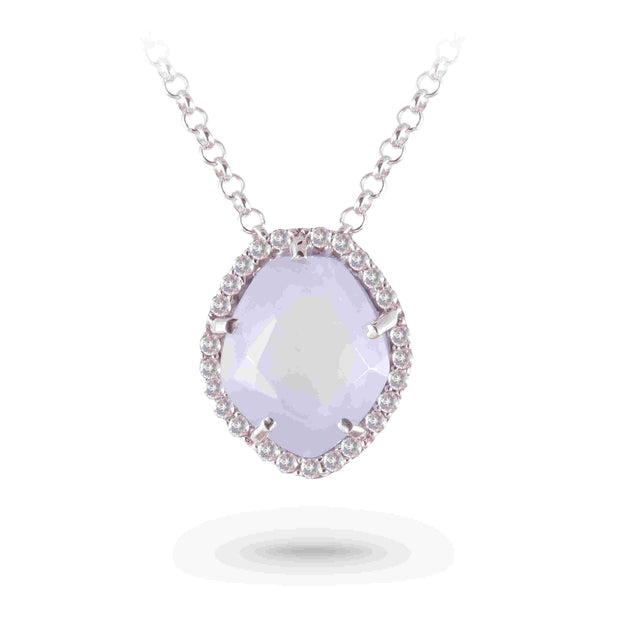PANORAMA Necklace (1260) - Lilac Opal Amethyst / SS