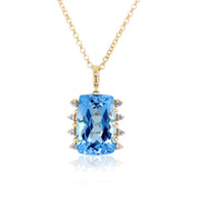 TRANSPARENZA Necklace (0802) - Blue Topaz
