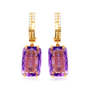 TRANSPARENZA Earrings (0890) - Amethyst