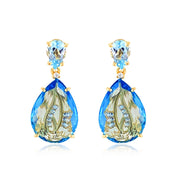 TRANSPARENZA Earrings (1052) - Blue Topaz