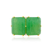 COLUNA Ring (1156) - Mint Emerald Quartz  / YG