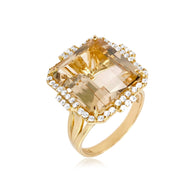 ECLECTIC Ring (1247) - Off-White Citrine / YG