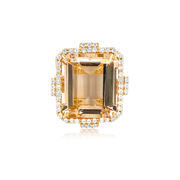 ECLECTIC Ring (1247) - Off-White Citrine / YG