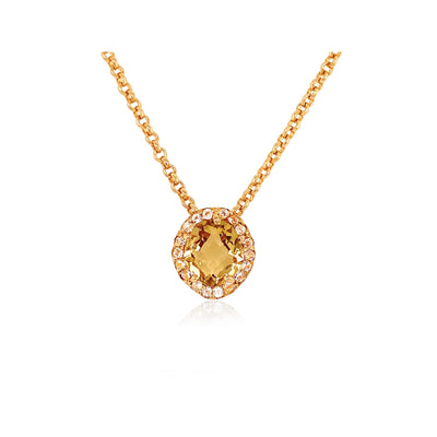 PANORAMA Necklace (1260) - Champagne Citrine / YG