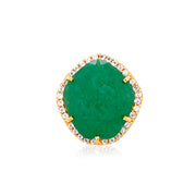 PANORAMA Ring (1260) - Green Quartz /  YG