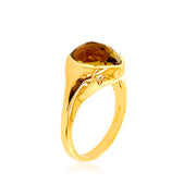 PANORAMA Ring (1260) -  Olive Quartz / YG