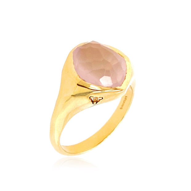PANORAMA Ring (1260) -  Rose Quartz / YG