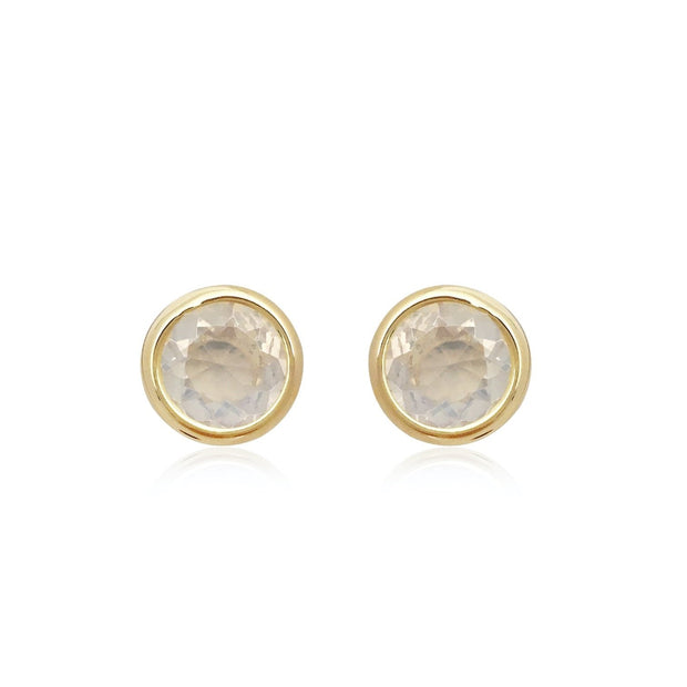SIGNATURE Earrings (1287) - Opal Quartz / YG